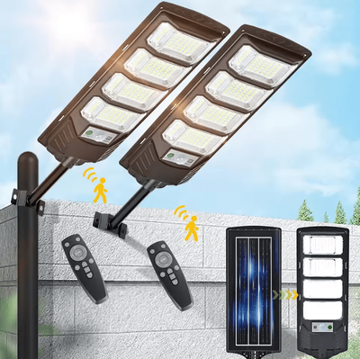 Inspire Curations 80000LM 192LED Solar Street Light Motion Sensor Outdoor Security Lamp 1pc
