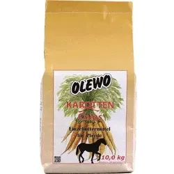 OLEWO Karotten-Chips für Pferde | 10 kg Pferde Zusatzfutter
