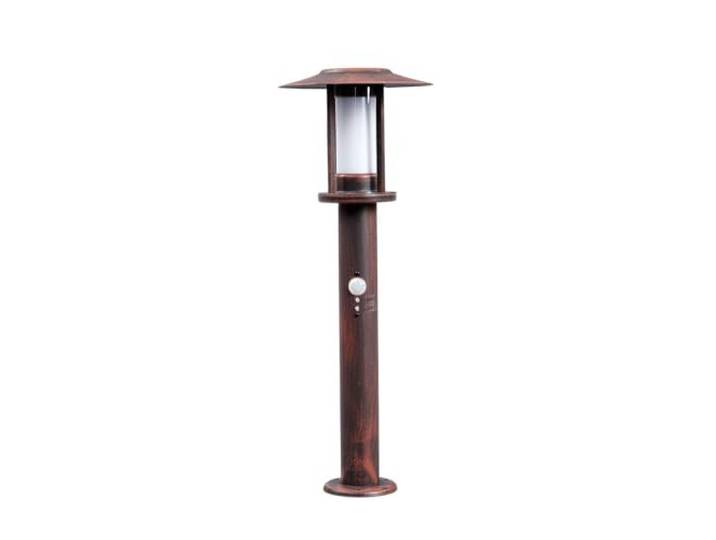Lindby LED Luminaire extérieur Pavlos (Traditionnel) en Marron Inox (1 lampe\,à)\, Borne lumineuse luminaire pour socle