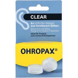 Ohropax Clear Silikon Vor-Ohr Stöpsel 6 ST