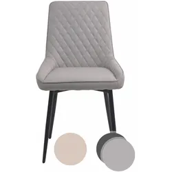 Möbilia »Moira« Stuhl 2er-Set beige