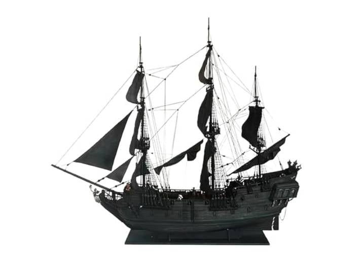 BuildCubes 3D Holzpuzzle für Erwachsene, 1/50 Schiff 3D Holz Modell Bausatz, Piratenschiff 3D Holzpuzzle Steampunk Segelschiff 3D Puzzle Holz, DIY Montage Handwerk Modellbau Geschenk
