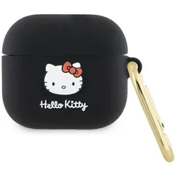 Hello Kitty Silicone 3D Kitty Head - Hülle für AirPods 3 (schwarz)