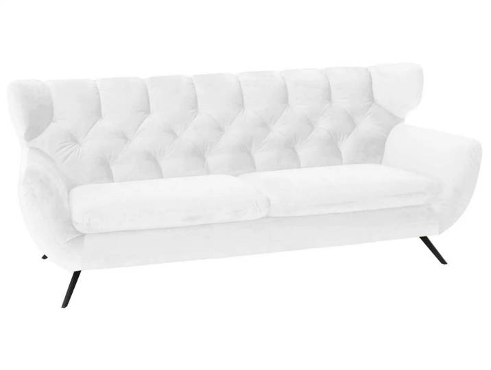Sofa Sante fe Basic B: 225 cm Candy / Farbe: Bianco / Material: Leder Basic