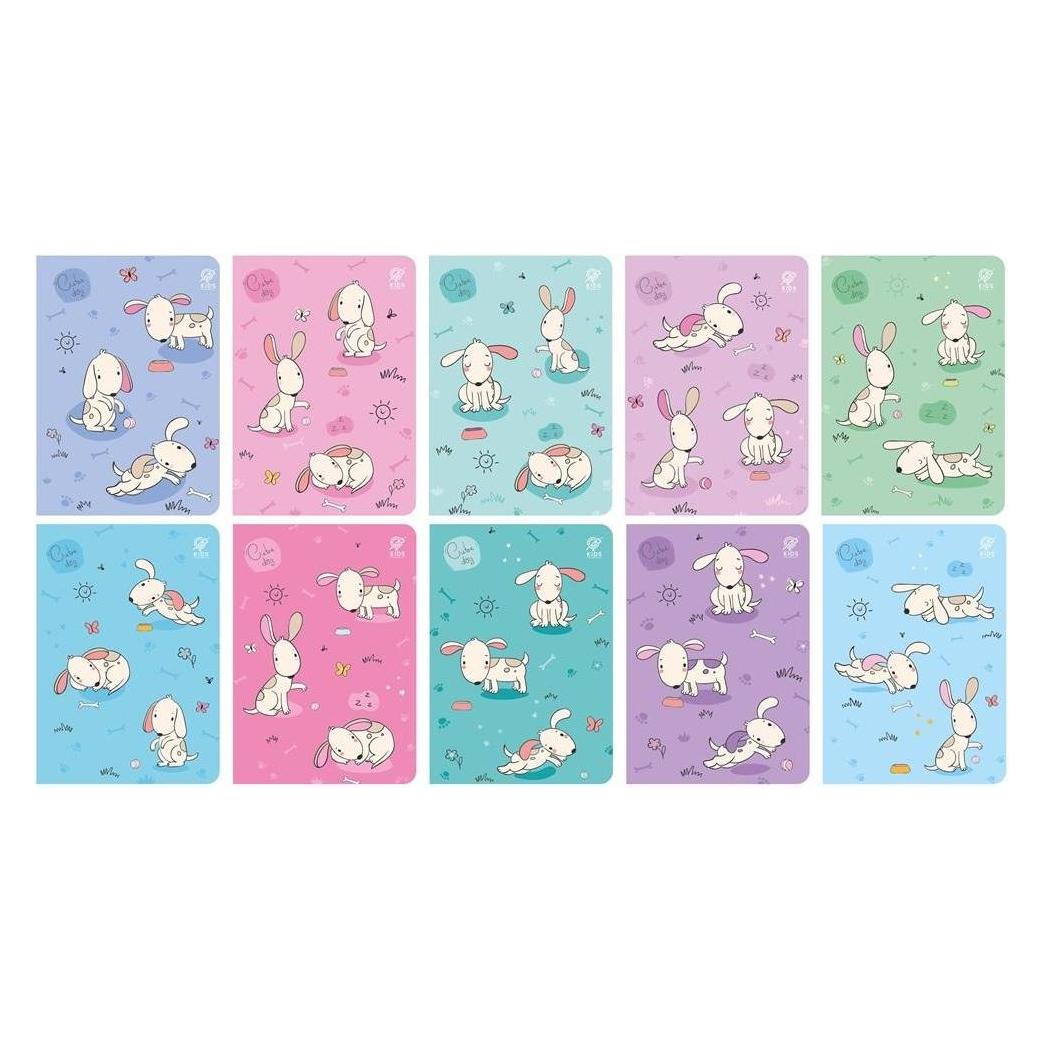 Elanders Notizbuch A5/32K kariert Cute Dogs (10 Stück) (A5) (47597621)