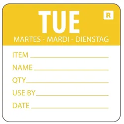 Vogue Farbcodesticker Dienstag