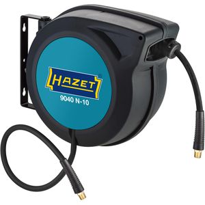 Hazet Druckluftschlauchtrommel 9040N-10, 15 + 0,9m, 20 Bar, 3/8 Zoll, Hybrid-Polymer-Schlauch, Automatik