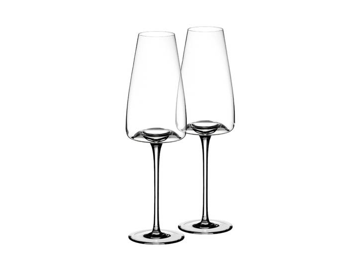 Weinglas ZIEHER Weingläser Vision Rich 280 ml 2er Set transparent , bunt (transparent), Glas, Trinkgefäße, Weinglas