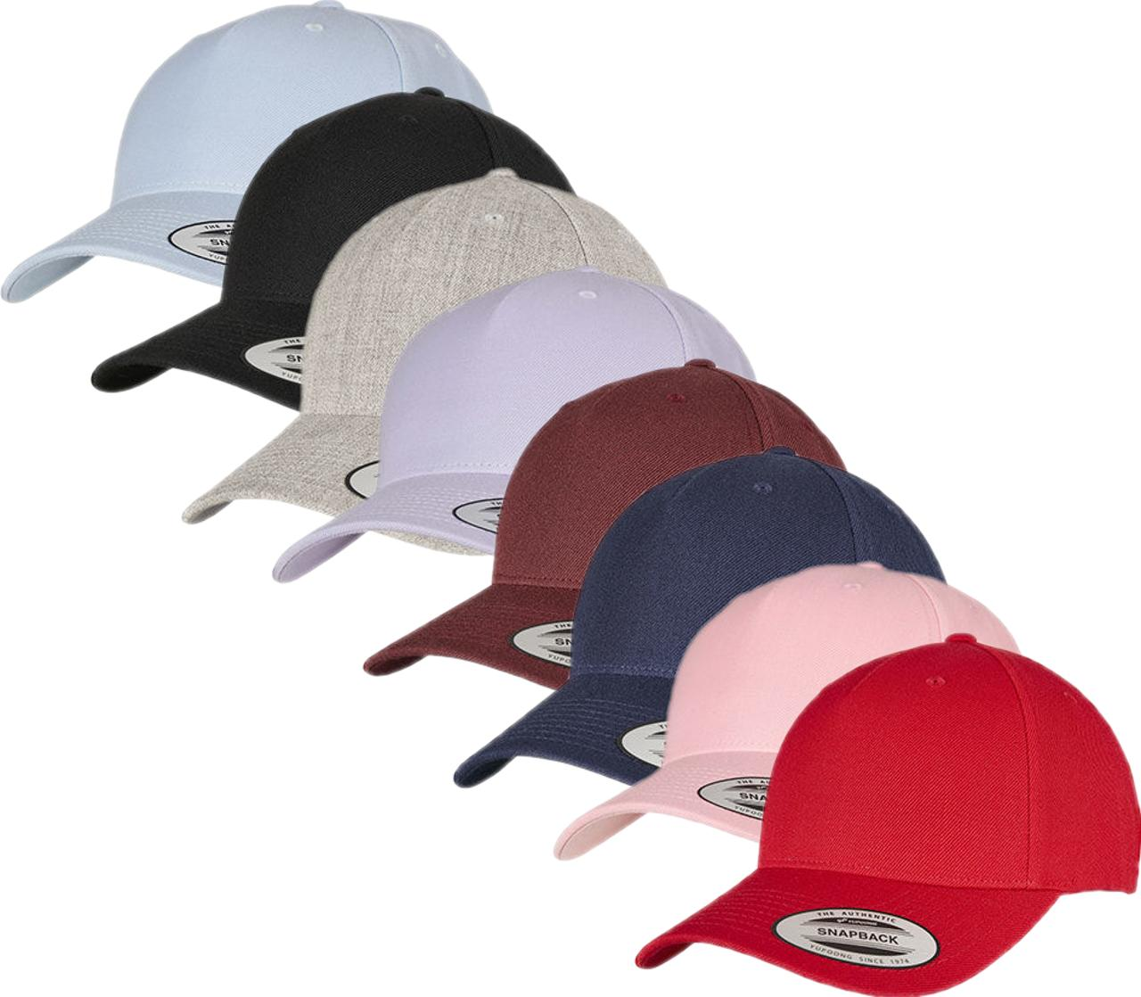Flexfit Fx5789m Yp Classics 5-Panel Premium Curved Visor Snapback Cap Black One Size