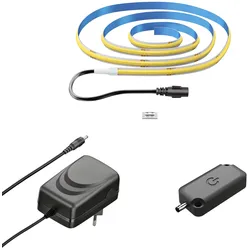 ledscom.de COB-LED Streifen JOR, 100.0cm, flach, weiß, 11,3W, 1209lm, inkl. Touch-Dimmer