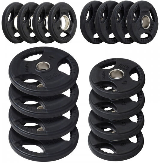 BodyMax Olympic Rubber Radial Disc Weight Plates 75kg Set