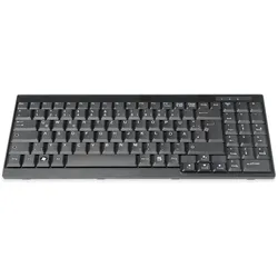 DIGITUS kabelgebundene Tastatur passend für DIGITUS TFT-Konsolen - QWERTZ DE - schwarz
