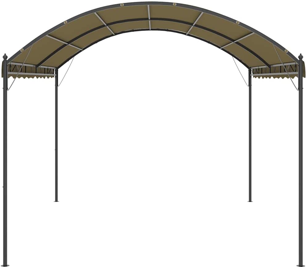vidaXL Belvédère 4x3x2,6 m Taupe 180 g/m²