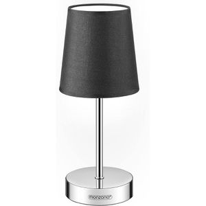 Monzana Tischlampe Lumiere, mit E14-Fassung, für innen, schwarz, mit Netzbetrieb