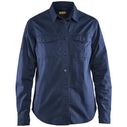 Blakläder Damen Twill Hemd 3208 1135 in div. Farben - marineblau - 3XL