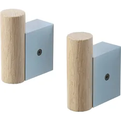 Attach Wandhaken gedämpftes Blau 2 St.