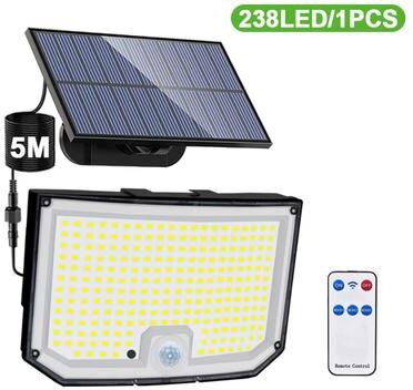 Perfect Picks Market Solar Motion Sensor LED Wall Light Outdoor Waterproof Security Lamp 238led 1pc