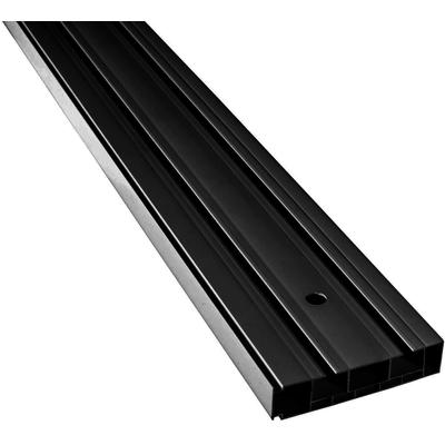 Gardinenschiene SN DECO GROUP "Vorhangschiene SH (2)", schwarz, L:220cm T:7,7cm, Kunststoff, Gardinenstangen, Gardinenschiene