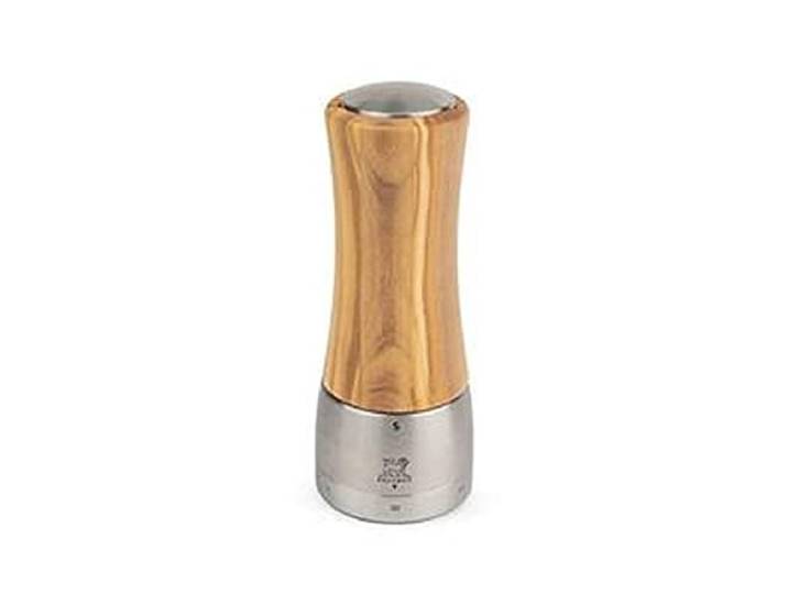 Peugeot - Madras u'Select Handmatige Zoutmolen - Verstelbare Molen - Roestvrij Staal & Olijfhout, Natuurlijk, 16 cm