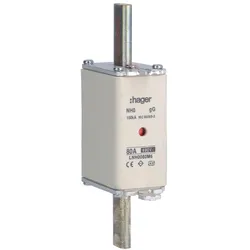 Hager LNH0080M6 NH-Sicherungseinsatz NH0 gG 690V 80A Kombimelder Grifflasche spannungsführend
