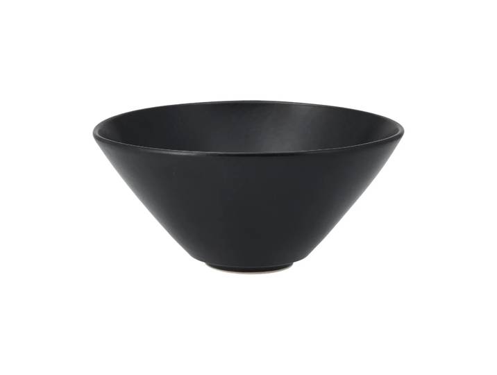Scandi Living Terra ramenschotel Zwart steengoed, Ø20 cm