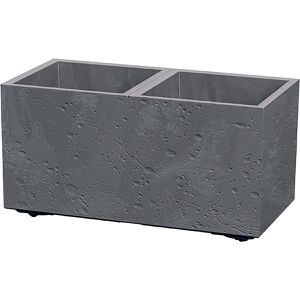 Prosperplast Sierra Case Beton Pflanzkasten grau, 57,7 x 28,8 x 29 cm, Kunststoff