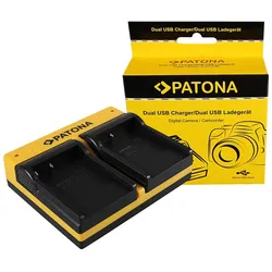 PATONA Dual Ladegerät für BENQ Casio NP-40 DC P500 E520 E520+ E610 Casio NP-40 Casio inkl. Micro-USB