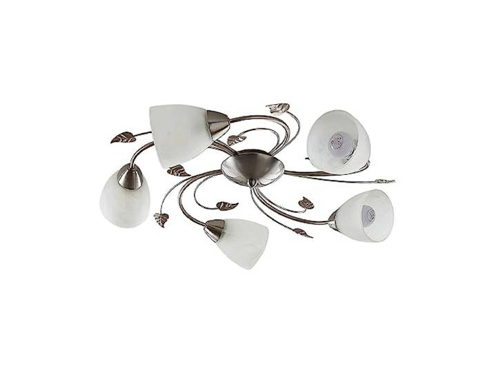 Lindby Deckenlampe Florentiner Stil, Glas Metall, ohne Leuchtmittel
