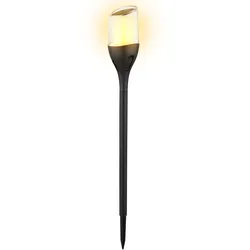 Solarfackel Außenleuchte Gartendeko LED Solarlampe mit Feuereffekt Erdspieß Terrassenlampe, warmweiß, DxH 7,5 x 64,5 cm