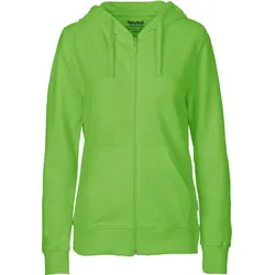 Neutral Damen Bio Kapuzen Sweatjacke O83301 lime XS