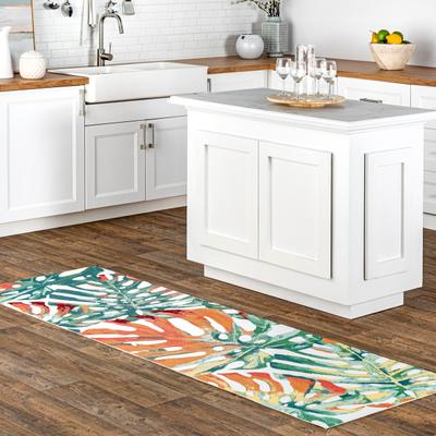 Nuloom Multi Indoor/ Outdoor Contemporary Tropical Palm Leaf Area Rug