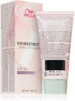 Wella Shinefinity Zero Lift Glaze coloração demi permanente para o cabelo tom 09/61 - Iced Platinum 60 ml. Shinefinity Zero Lift Glaze