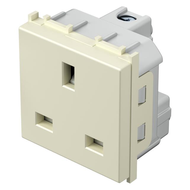 TEM Serie Modul Steckdosen SOCKET BRITISH BS 13632KS2P (VM52IW-U)