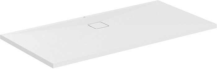 Ideal Standard Flat Evo Brausewanne T5433FO 1600 x 800 x 35 mm, seidenweiß, rechteckig, Ablauf an langer Seite