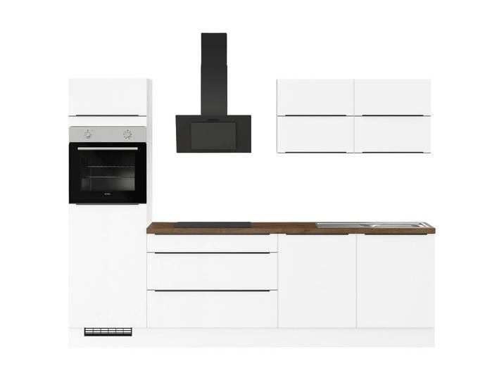 Impuls Küchenleerblock Ip3150, Weiß, Uni, 3 Schublade(n) Schubladen, nur wie online abgebildet bestellbar, 280 cm, RAL Testat, Pefc, Goldenes M, Made in Germany, seitenverkehrt erhältlich, vormontierter Korpus, Anti-Fingerprint, Küchen, Küchenzeilen & Küchenblöcke, Küchenzeilen ohne Geräte