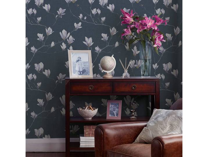 Vliestapete Magnolia Grove 52 x 1005 x 2cm Blau