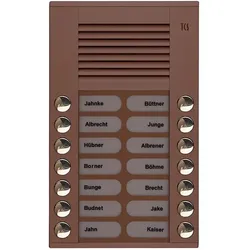 TCS Tür Control Audioaußenstation 2-reihig PES14-EB/04