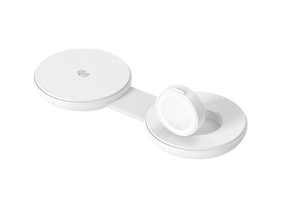 Conceptronic GORGON04W 2-in-1 faltbares magnetisches Qi2 25W kabelloses Ladegerät 120551807101