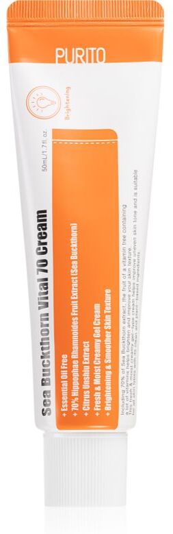 Purito Sea Buckthorn Vital 70 feuchtikeitsspendende und weichmachende Creme mit Sanddorn 50 ml