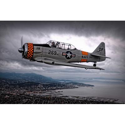 Fototapete PAPERMOON "Photo-Art THOMAS T, Flieger Vintage", bunt, B:3,5m L:2,6m, Vlies, Tapeten