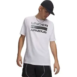 UNDER ARMOUR Herren Kurzarm TEAM ISSUE WORDMARK SS, Größe L in Weiß 100