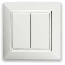 Bluetooth Wandschalter CASAMBI RW4EBTW EnOcean, programmierbar, kinetisch (ohne Batterie), Weiß, 4-fach, Weiß ARD-808924