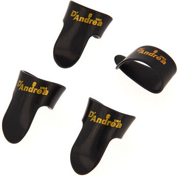 dAndrea Fingerpick Set Medium Black Schwarz