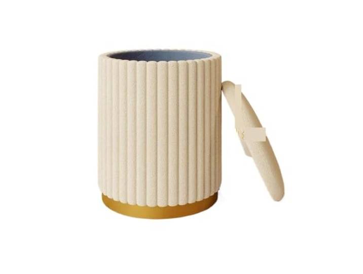Zymjzbetic Schminkhocker Moderner runder Make-up-Hocker, Schlafzimmer-Aufbewahrung, Schminktisch, Stuhl, niedriger Waschtisch(Color 4)