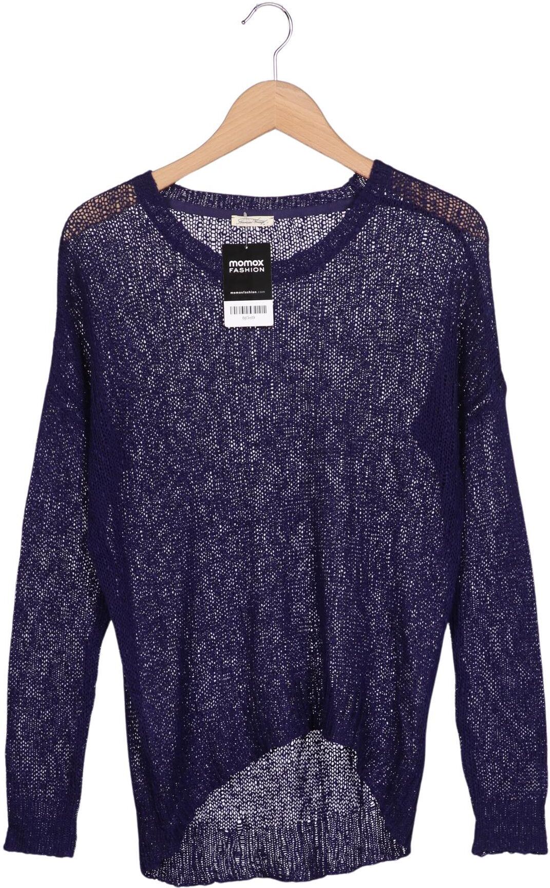 American Vintage Damen Pullover, Marineblau, Gr. S, Seide - Second Hand