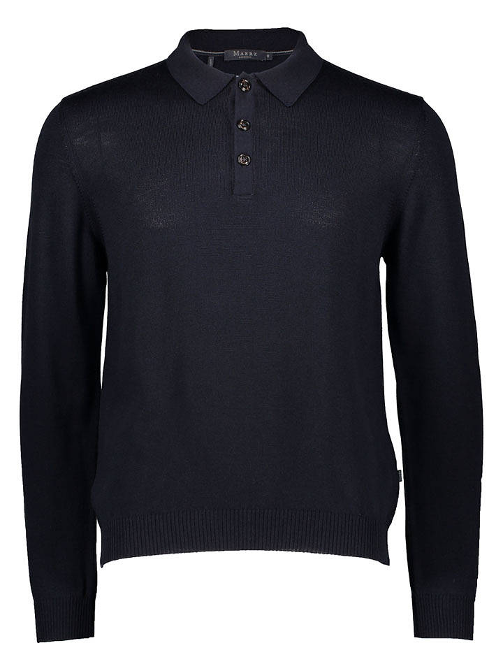 Maerz Muenchen Wollpullover in Dunkelblau - 54