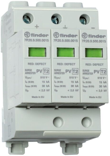 FINDER Parafoudre Type 2 PV jusqu’à 1020V 7P.23.9.000.1015 (7P2390001015)