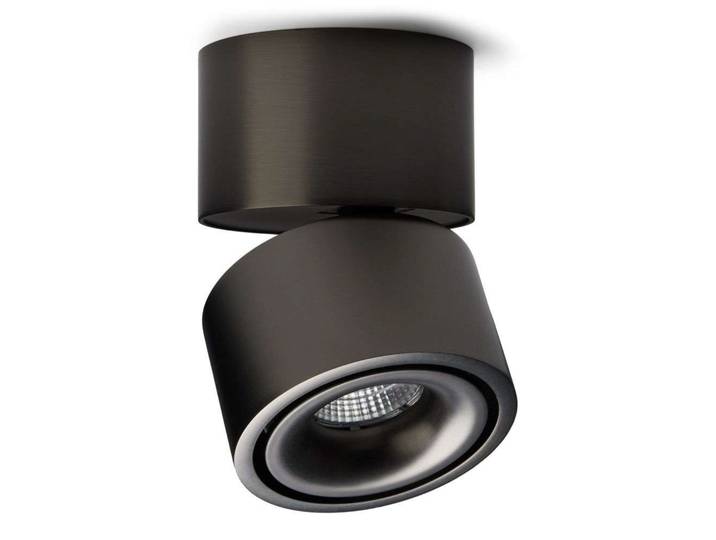 Easy Mini W75 LED Aufgesetzter Spot 2700K Titan - Antidark - Wohnzimmer - Aluminium