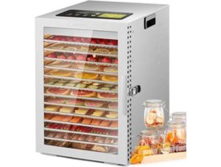 Deshydrateur Alimentaire Avec 12 Plateaux Inox Séchage Efficace À 360 ° Double Ventilateur Desydratateur Minuterie 24H Et Contrôl