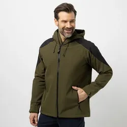 CENTIGRADE Herren Softshelljacke wasserabweisend 2-Wege-Reißverschluss